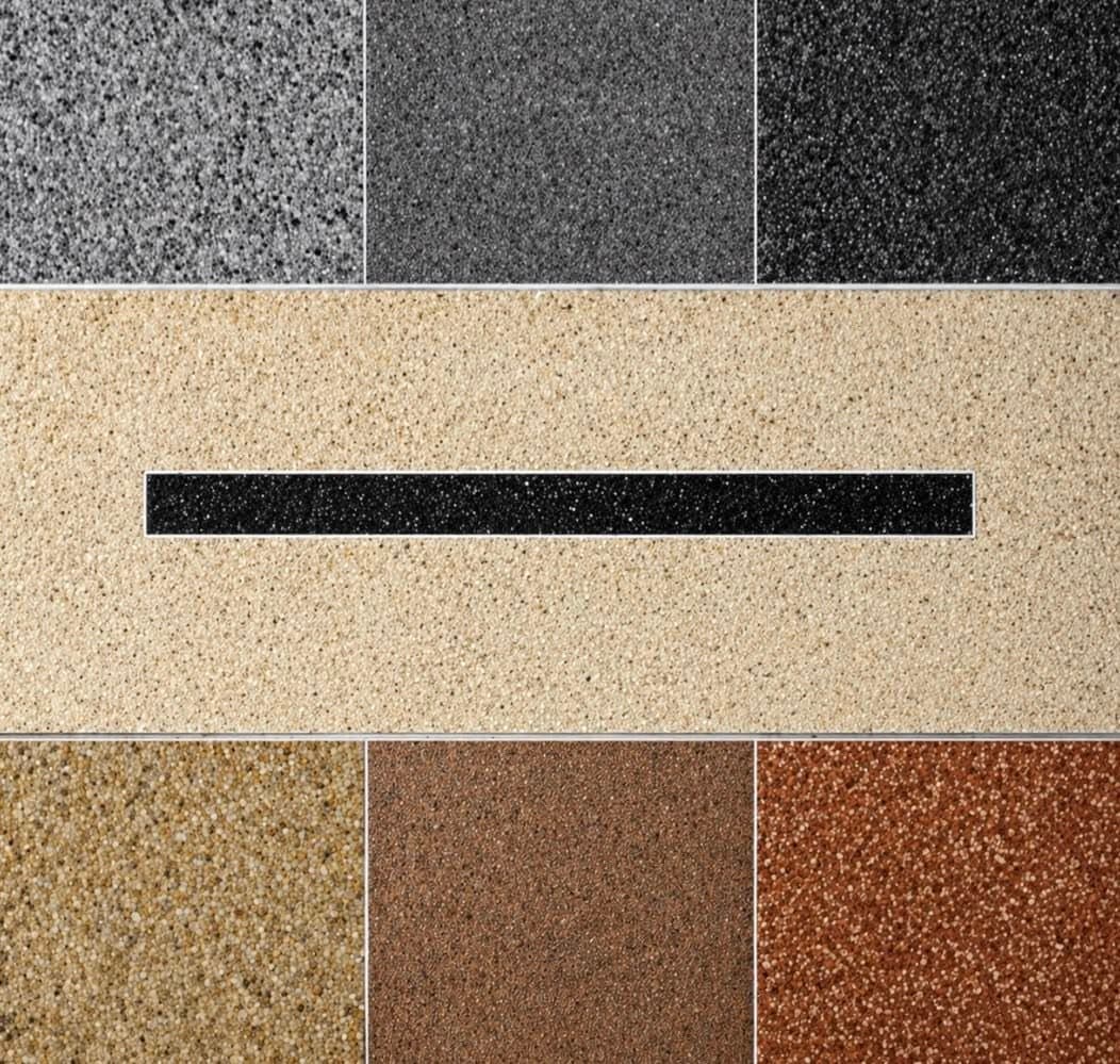 Nuancier de teintes pour tapis de pierre